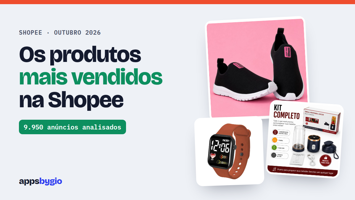 Produtos mais vendidos na Shopee em outubro de 2026